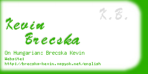 kevin brecska business card